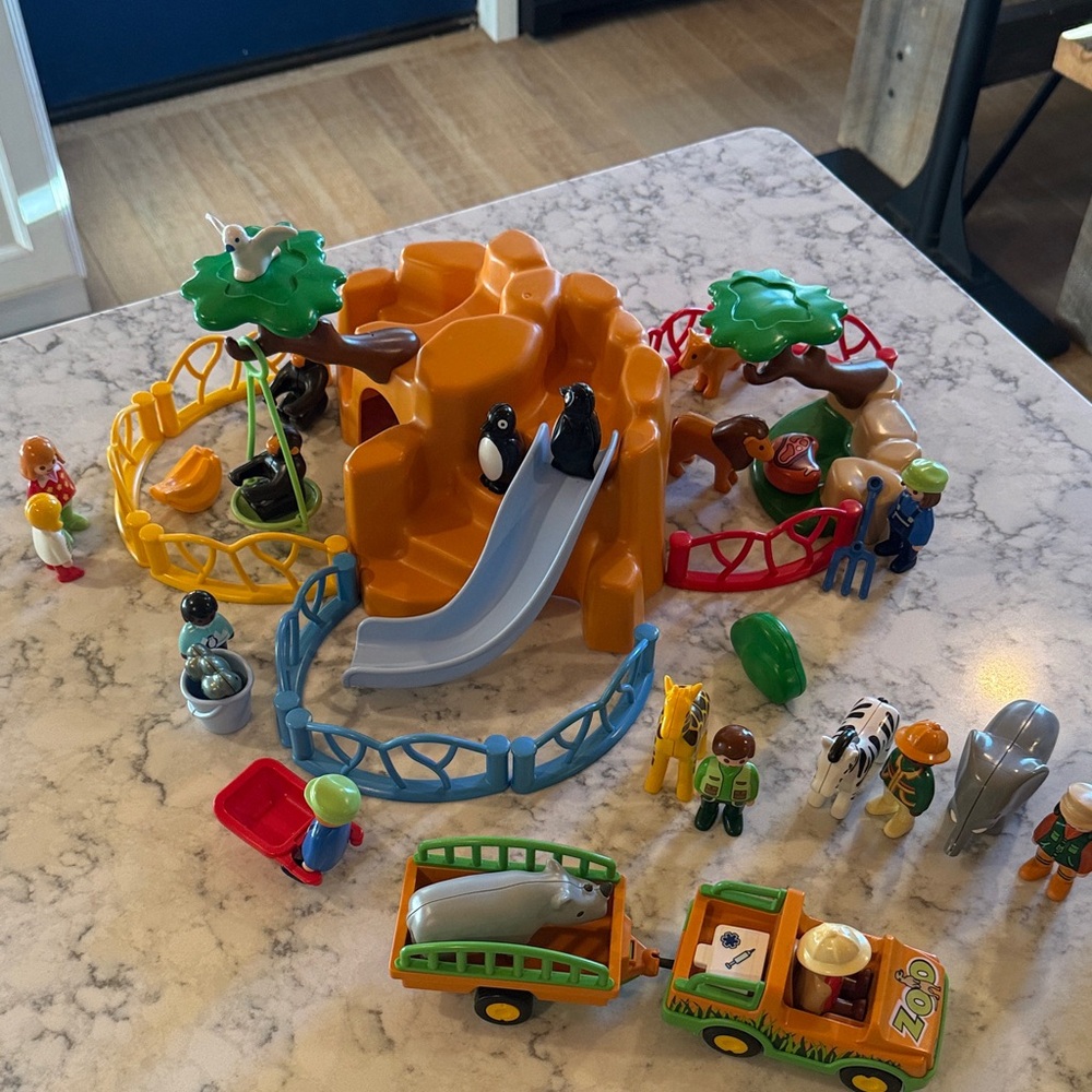 Playmobil 1.2.3 Zoo Playset with Blue Slide - Picture 16 of 16